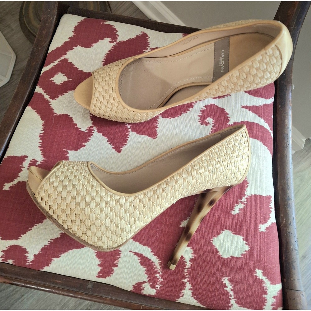 Baldan Venezia Platform Peep Toe Pumps  Stiletto Heels Italy 39.5 US 9  $470